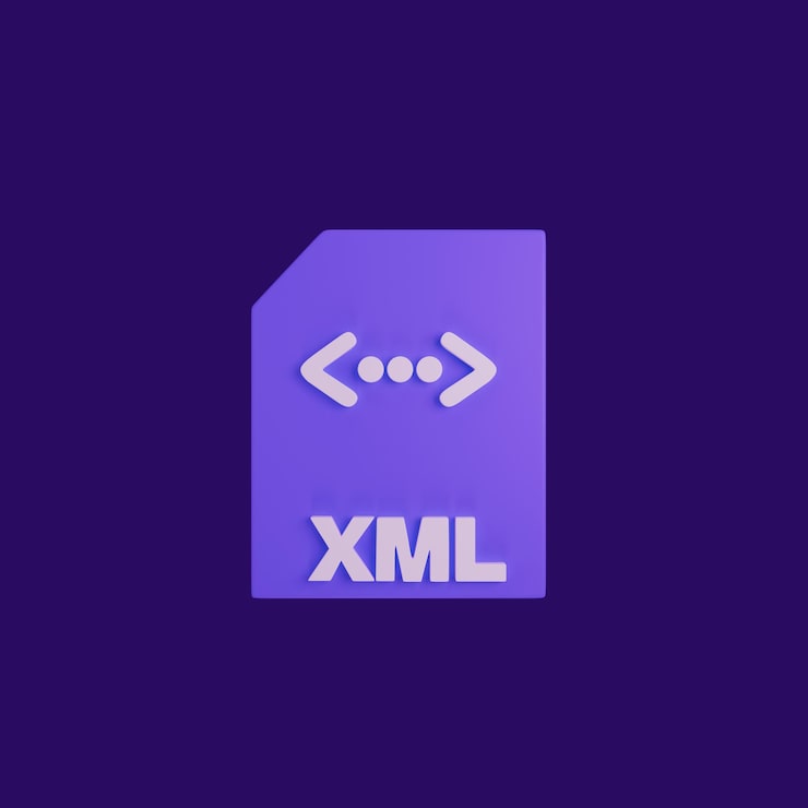 PSD Gratis render 3d ikon file xml
