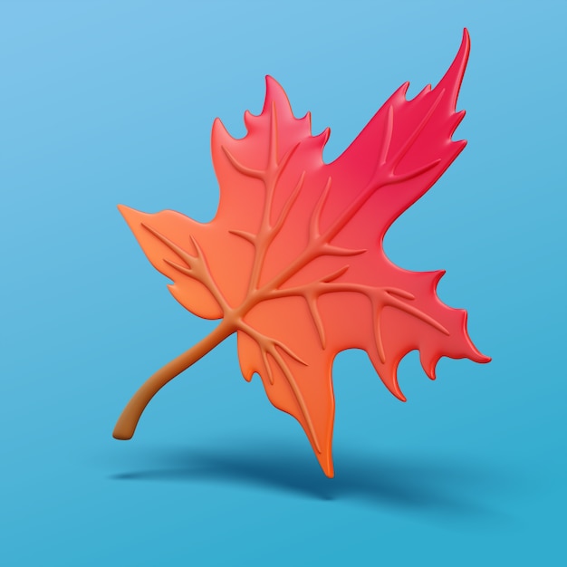 PSD Gratis render 3d ikon musim gugur