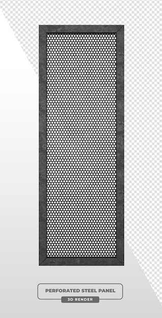 PSD Gratis render 3d panel baja berlubang