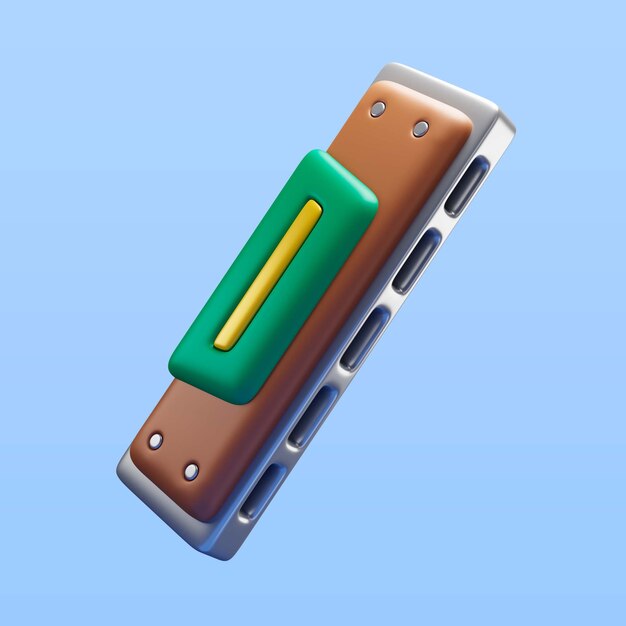 PSD Gratis render ikon harmonika hari st. patrick