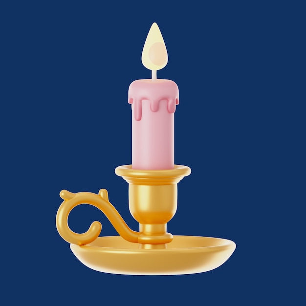 PSD Gratis rendering 3d ikon malam