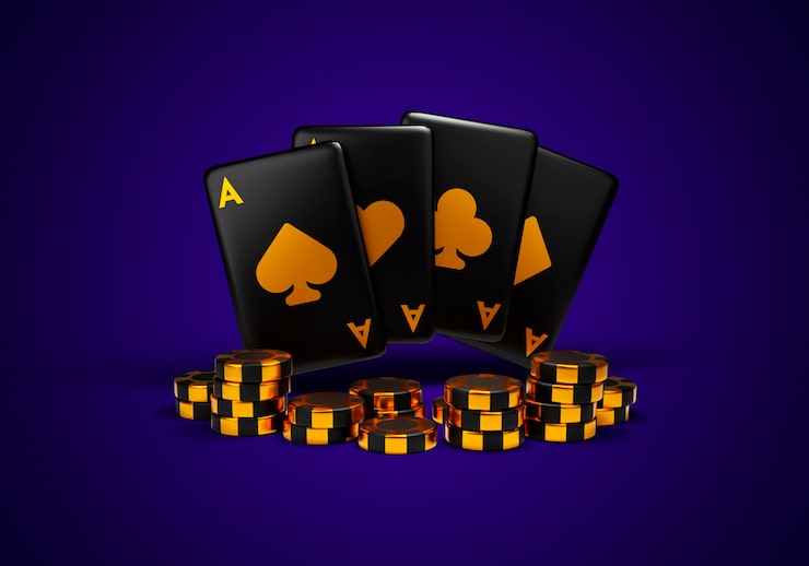PSD gratuito renderización en 3d de los elementos del casino