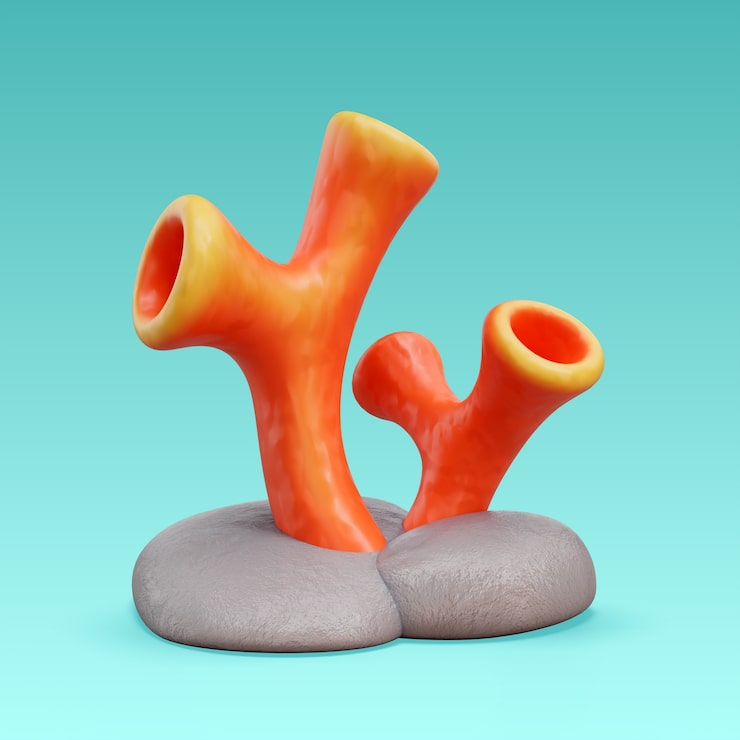 PSD gratuito renderización en 3d del icono del mar y el océano