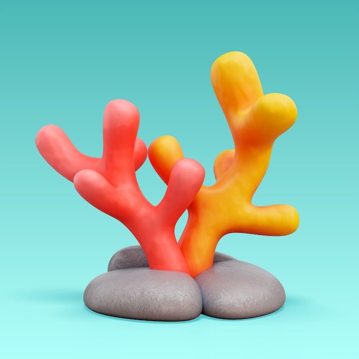 PSD gratuito renderización en 3d del icono del mar y el océano