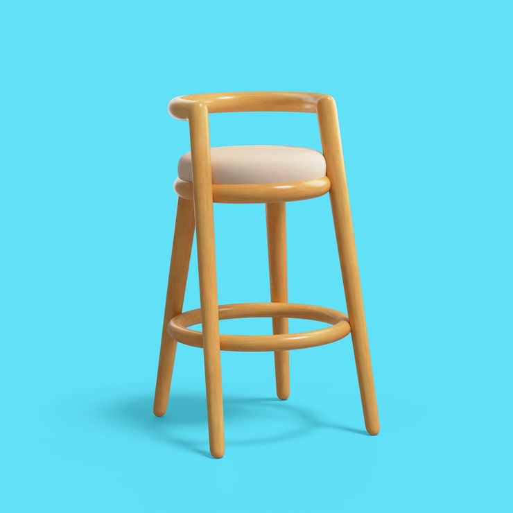 PSD gratuito renderización en 3d del icono de los muebles