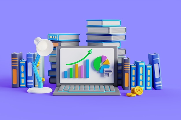 PSD gratuito representación en 3d de los antecedentes empresariales
