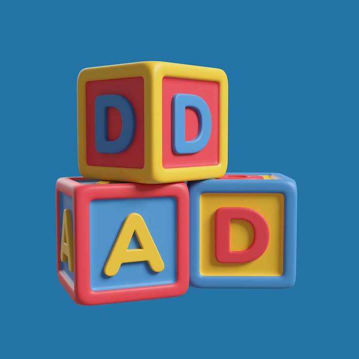 PSD gratuito representación 3d del icono del día del padre