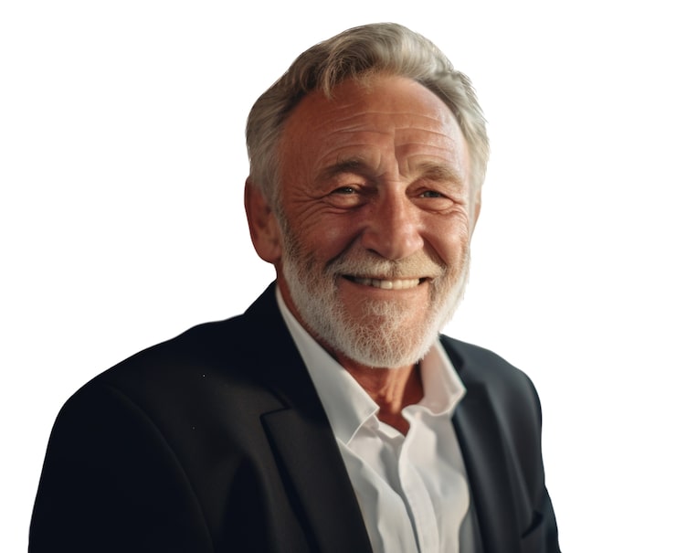 PSD gratuito retrato de un anciano en su vejez