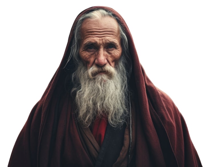 PSD gratuito retrato de un anciano en su vejez
