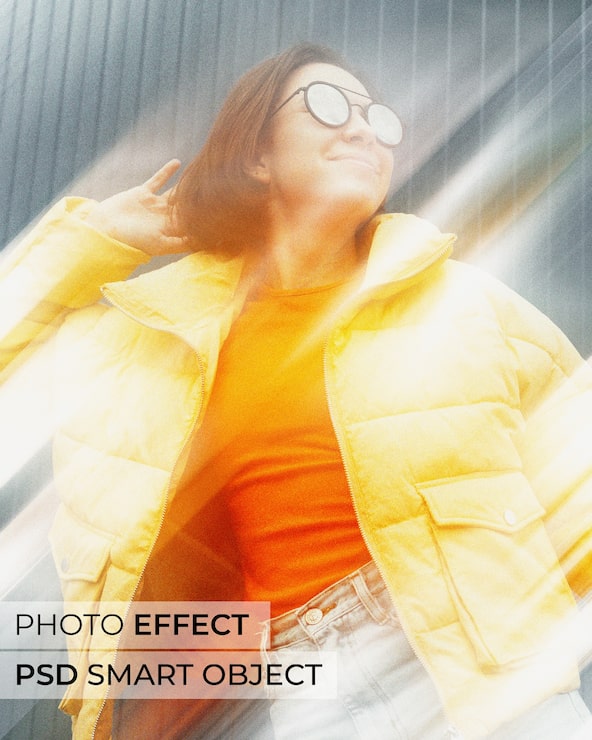 PSD gratuito retrato de persona con efecto de lente sucia