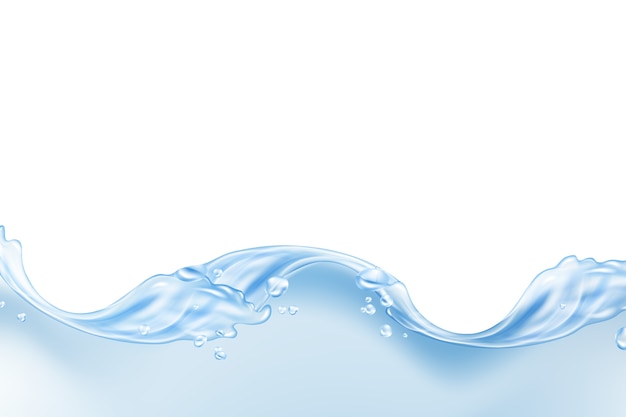 PSD gratuito salpicaduras de agua aisladas