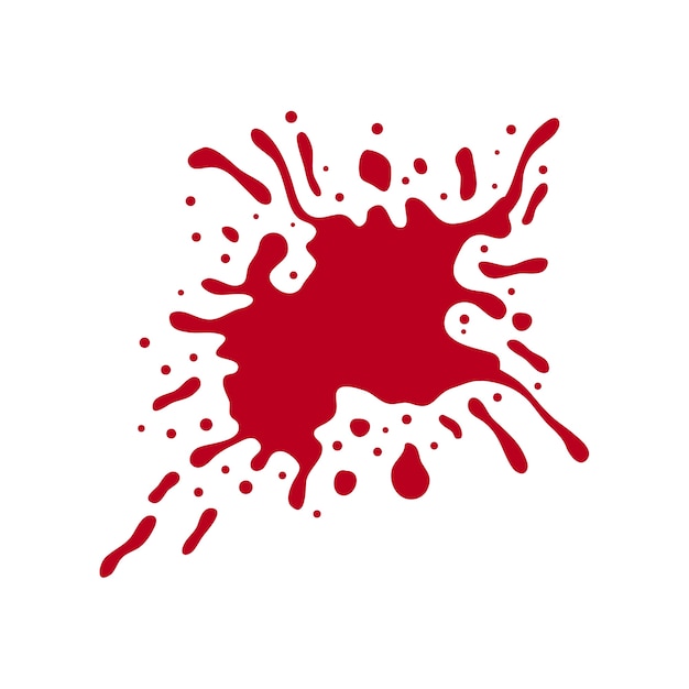 PSD gratuito schizzi di sangue rosso
