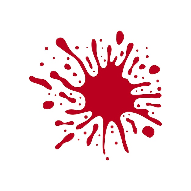 PSD gratuito schizzi di sangue rosso