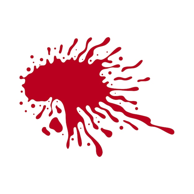 PSD gratuito schizzi di sangue rosso