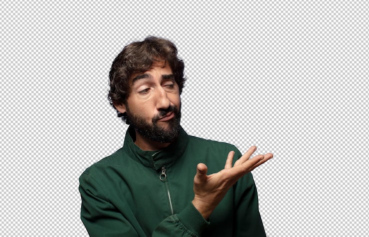 PSD gratuito sentirse confundido y sin idea preguntándose sobre una explicación o pensamiento dudoso