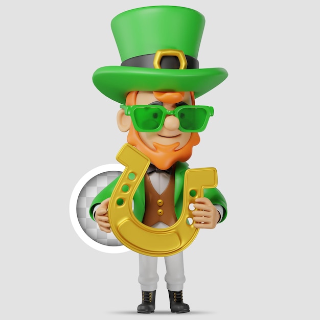 Gratis PSD sint-patrik karakter hoefijzer