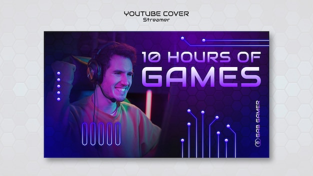 Gratis PSD sjabloon voor verloopstreamer
