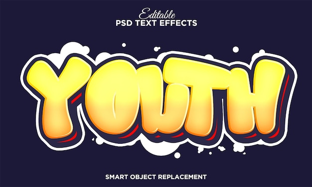 Gratis PSD straatkunst graffiti teksteffect