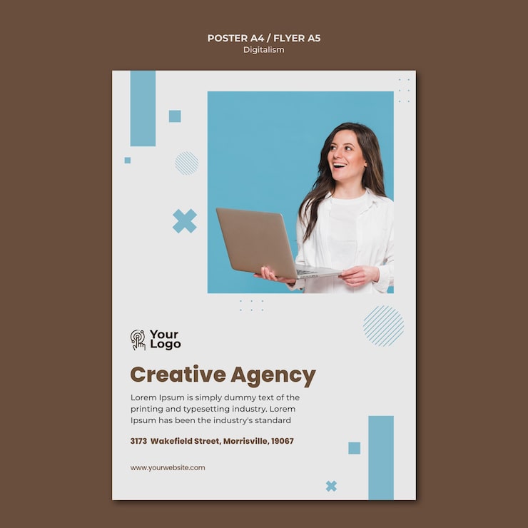PSD Gratis templat poster iklan bisnis