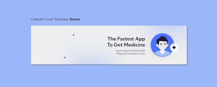 PSD Gratis templat profesi dokter