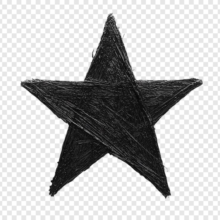 PSD gratuito testura della pittura astratta della stella nera