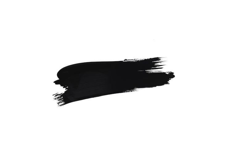 PSD gratuito tratto di pennello nero