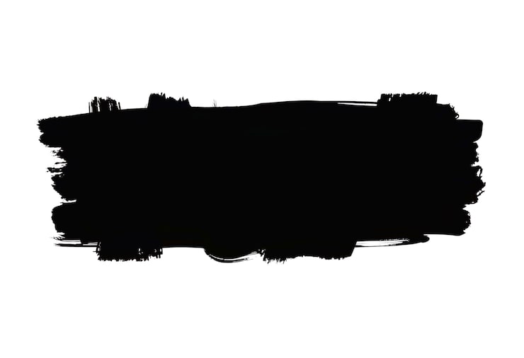 PSD gratuito tratto di pennello nero