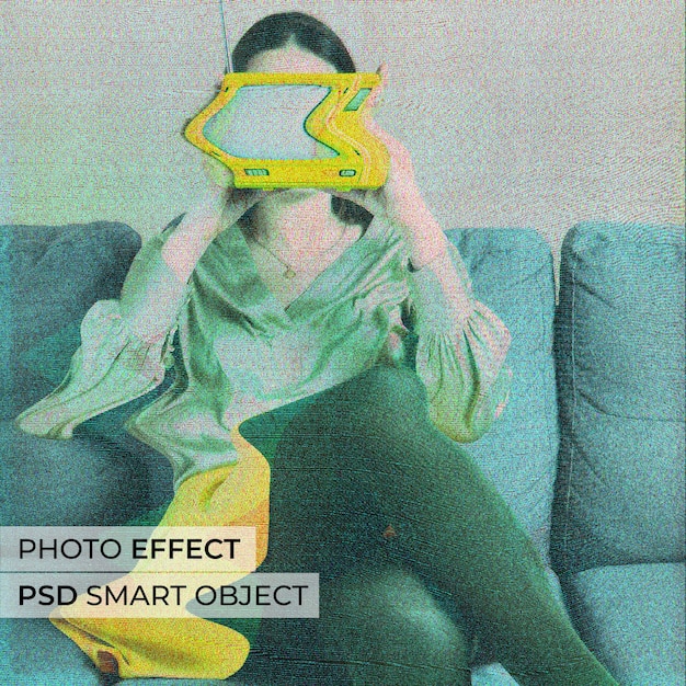 Gratis PSD tv flicker foto-effect