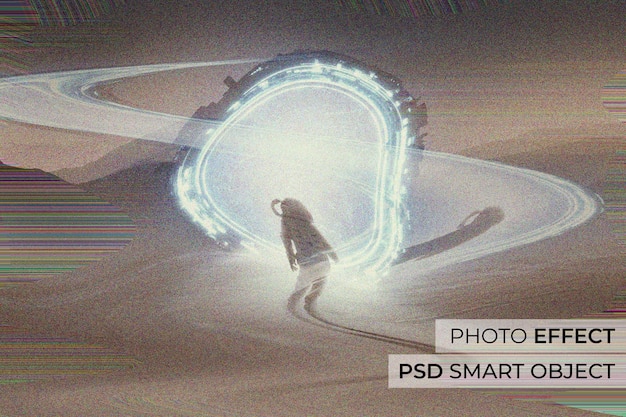 Gratis PSD tv flicker foto-effect