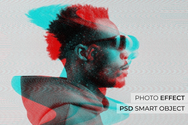 Gratis PSD tv flicker foto-effect
