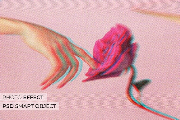 Gratis PSD tv flicker foto-effect