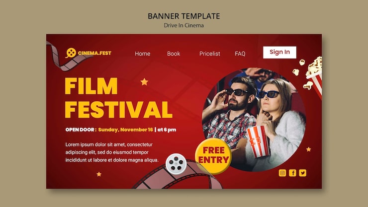 PSD gratuito unità gradiente nel design del modello cinematografico