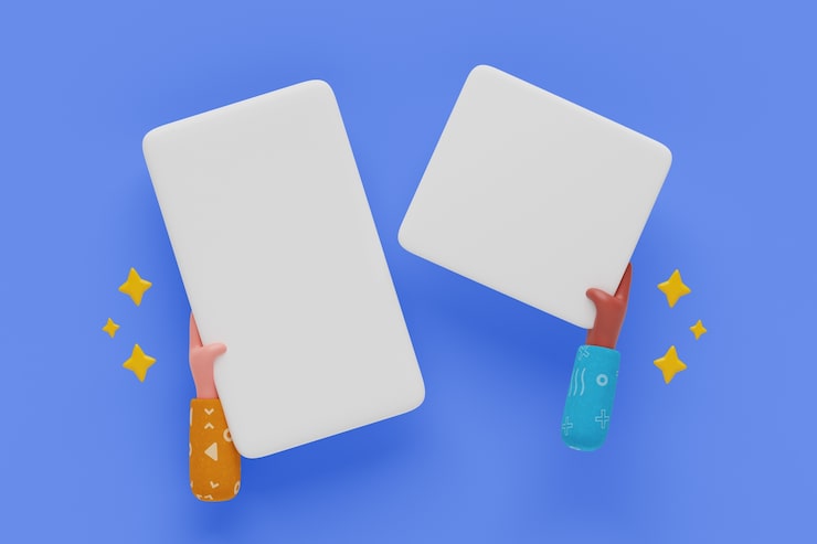 PSD gratuito venta de pancartas en blanco sostenidas por las manos