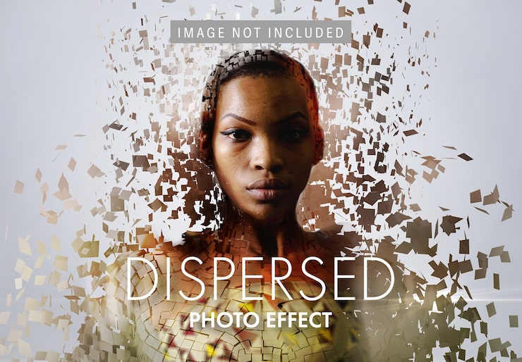 Gratis PSD verspreid beeldeffect