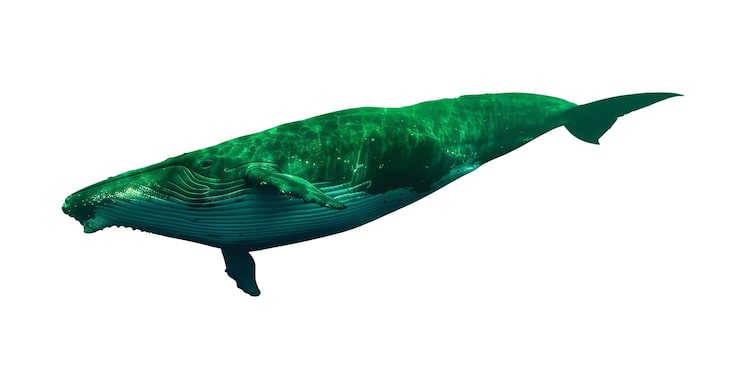 PSD gratuito vista de la ballena acuática