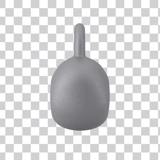 PSD gratuito vista laterale del kettlebell
