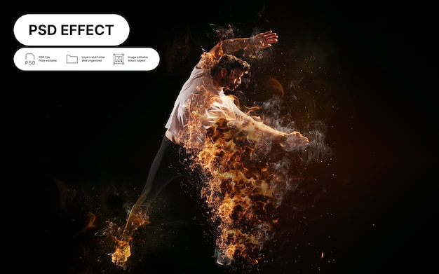 Gratis PSD vuurfoto-effect
