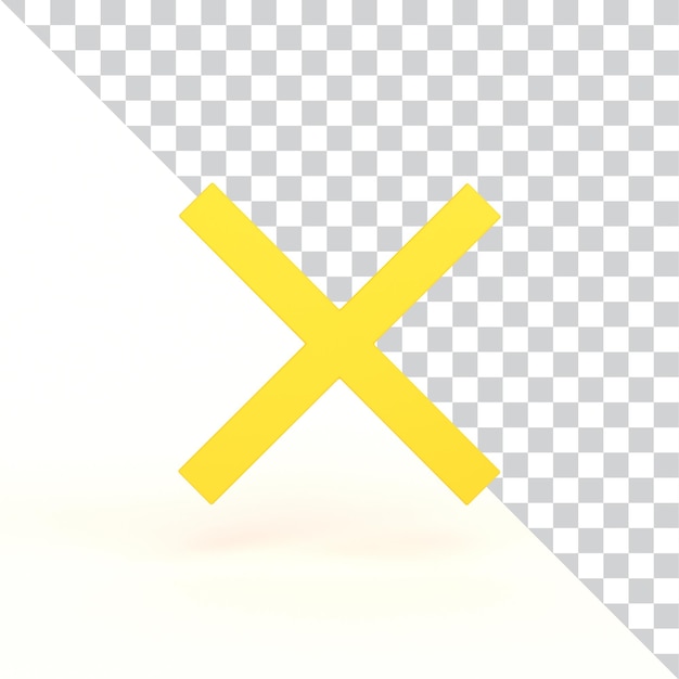 PSD gratuit annuler le signe de la face avant