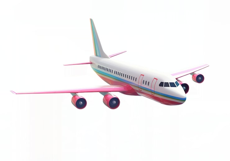 PSD gratuit avion volant isolé