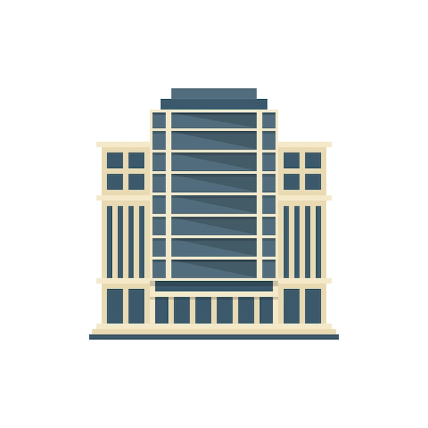 PSD gratuit bâtiment de bureaux de conception à l'étage isolé