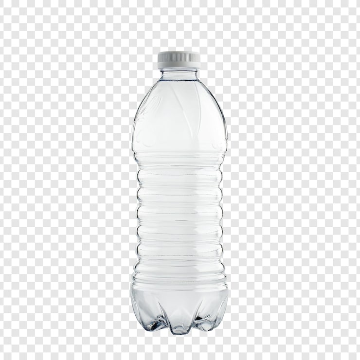 PSD gratuit bouteille d'eau en plastique transparente