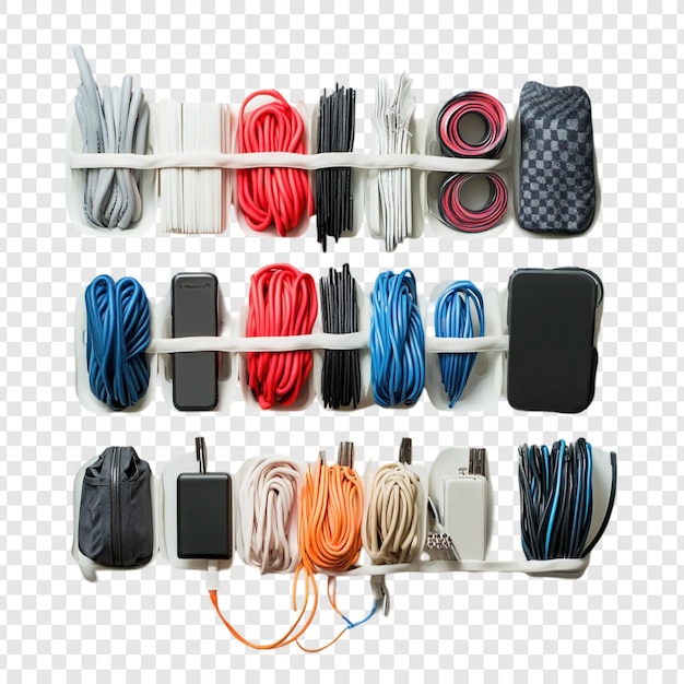 PSD gratuit câbles et accessoires organisés
