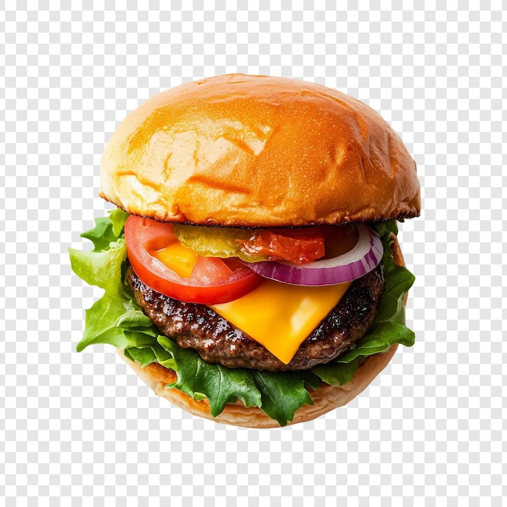PSD gratuit le cheeseburger juteux est le burger gourmet parfait.
