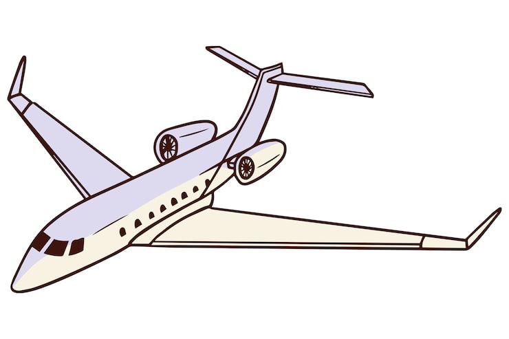 PSD gratuit conception de l'illustration de l'avion