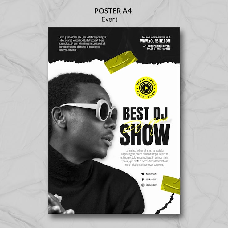 PSD gratuit conception de modèle d'affiche d'événement