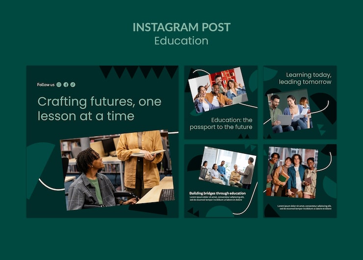 PSD gratuit conception de modèle d'éducation