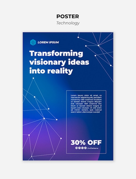 PSD gratuit conception de modèle technologique