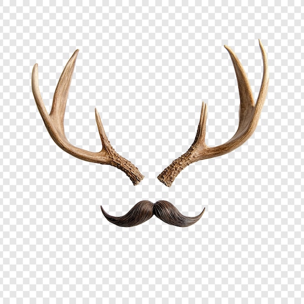 PSD gratuit les cornes et les moustaches une composition bizarre