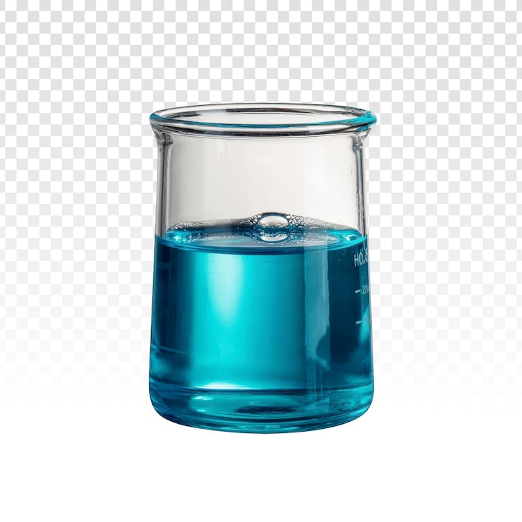 PSD gratuit coupe de laboratoire avec liquide bleu