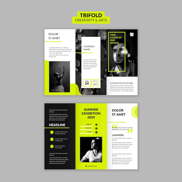PSD gratuit créativité et conception de modèles artistiques